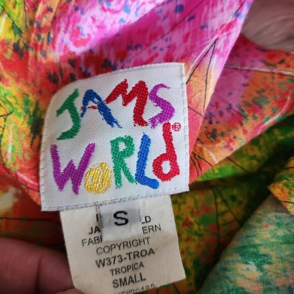 Jams World Vintage Sleeveless Dress Strokes Pattern Floral Size Small - Picture 2 of 14